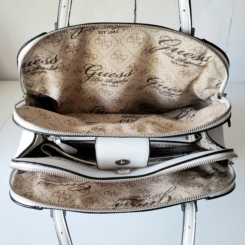 *SOLD*  Guess Huntley Cali Faux Leather Satchel - Picture 8 of 13